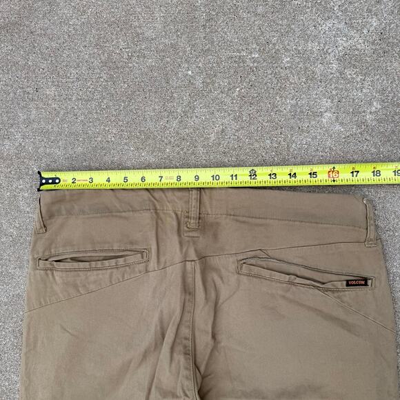 Volcom Facet Chino Pants - Men's Size 36 - Khaki Cotton - Picture 7 of 8